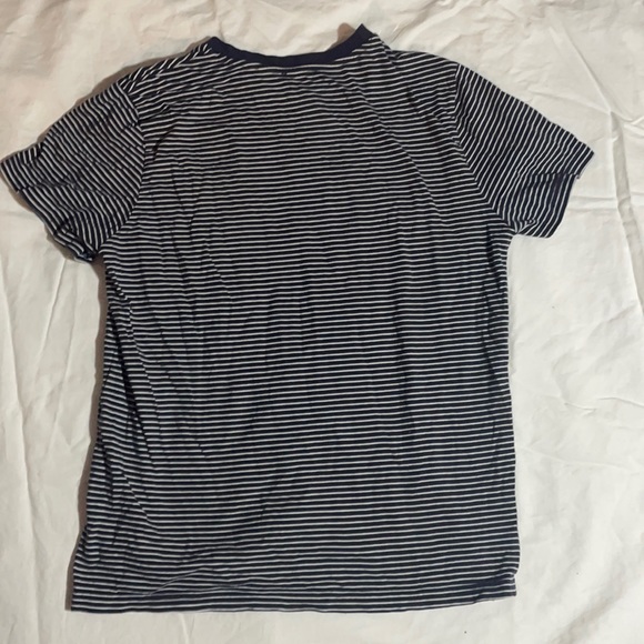 Striped Navy Blue T Shirt - Picture 1 of 2